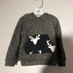 Baby Ball 12 Month Boy's Deer Head Hooded Pullover